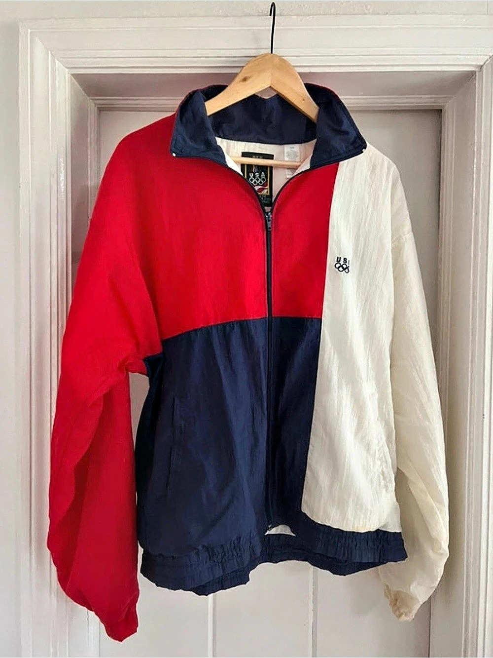 JCPenney USA Olympic windbreaker track set Color Block Track Set Size Medium